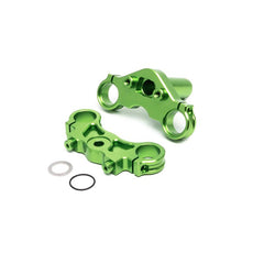 Aluminum Triple Clamp Set, Green: Promoto MX by LOSI