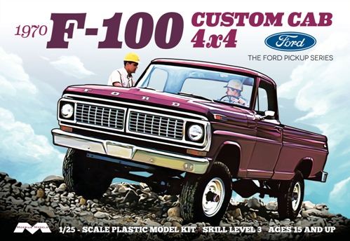 Moebius 1/25 '70 Ford Custom Cab 4x4