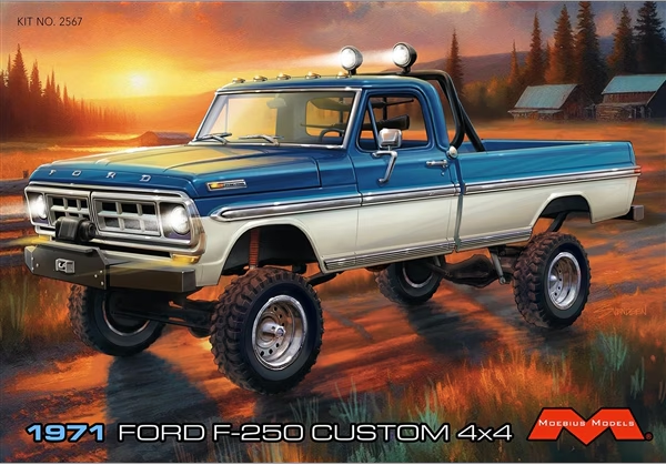 Moebius 1/25 71 Ford F-250 Lifted 4x4
