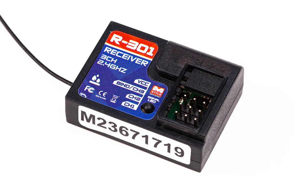 TheHobbyWarehouse Rx: R-301 3Ch 2.4GHZ
