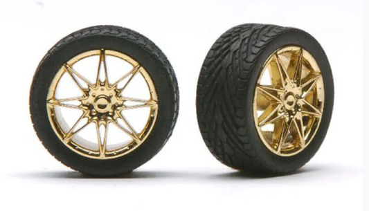Pegasus 1/24 Diamante's RimWTires Gold