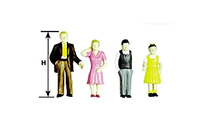 TheHobbyWarehouse HO/OO Pntd Family Figures (9)