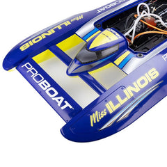 34 Inch Pro Boat Miss Illinois U-34 Unlimited Hydro 8S, 113kph RC Boat