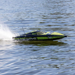 36" Pro Boat Sonicwake V3 Self Righting 96+ KPH Black/Green by Proboat