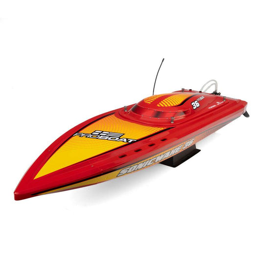36" Pro Boat Sonicwake V3 Self Righting 96+ KPH Red/Yellow by Proboat