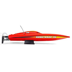 36" Pro Boat Sonicwake V3 Self Righting 96+ KPH Red/Yellow by Proboat