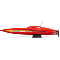 36" Pro Boat Sonicwake V3 Self Righting 96+ KPH Red/Yellow by Proboat
