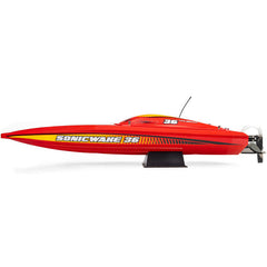 36" Pro Boat Sonicwake V3 Self Righting 96+ KPH Red/Yellow by Proboat