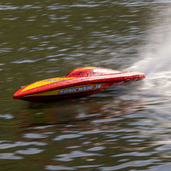 36" Pro Boat Sonicwake V3 Self Righting 96+ KPH Red/Yellow by Proboat