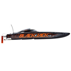 Blackjack 42-inch Brushless 8S Catamaran, Black/Orange:RTR 55+ Mph by Pro Boat
