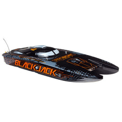 Blackjack 42-inch Brushless 8S Catamaran, Black/Orange:RTR 55+ Mph by Pro Boat