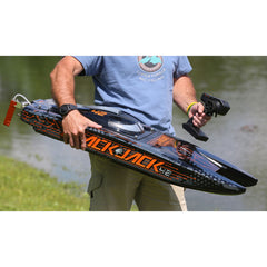 Blackjack 42-inch Brushless 8S Catamaran, Black/Orange:RTR 55+ Mph by Pro Boat