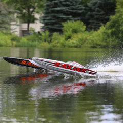 Blackjack 42-inch Brushless 8S Catamaran, Black/Orange:RTR 55+ Mph by Pro Boat