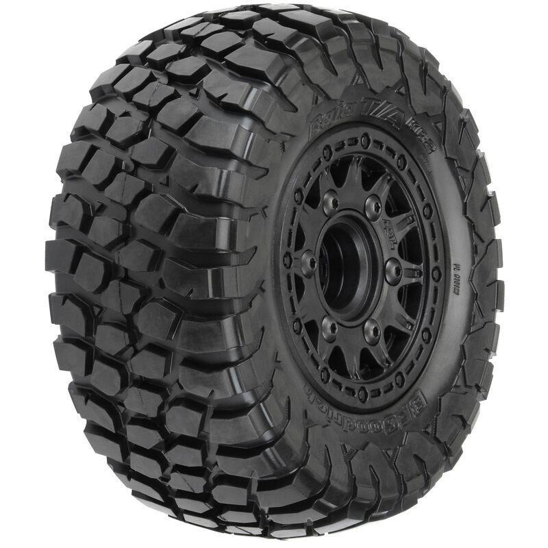 1/10 BFG KR2 M2 Front/Rear 2.2"/3.0" SC Mounted 12mm Black Raid (2) by Proline