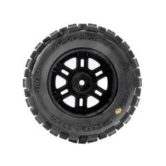 Badlands F/R Tires MTD 12mm Black Split Six (2) for ARRMA MINI KRATON