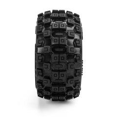 Badlands MX F/R MT Tires MTD 12mm White Split Six (2): ARRMA MINI KRATON by