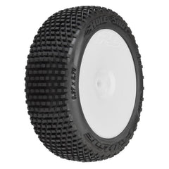 Hole Shot 3.0 Buggy Tires MTD Velocity White Wheels for Arrma Typhon Grom by