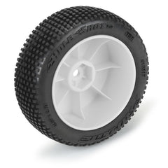 Hole Shot 3.0 Buggy Tires MTD Velocity White Wheels for Arrma Typhon Grom by