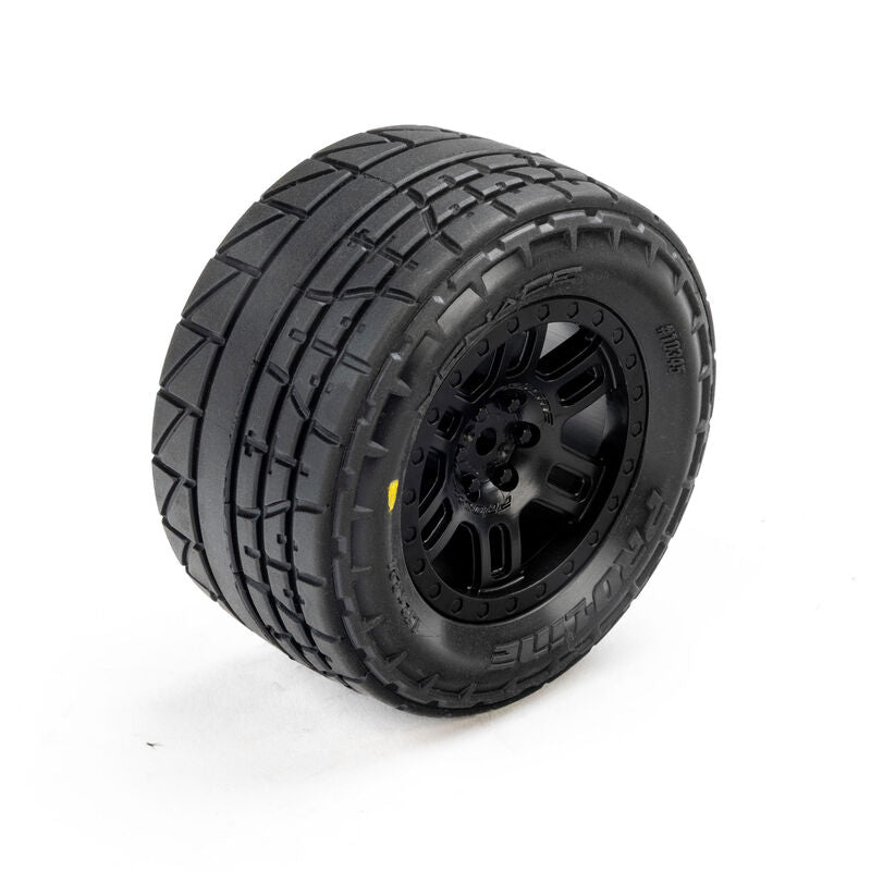 Menace F/R Street Tires Mounted 12mm Black Split Six for ARRMA Mini KRATON by