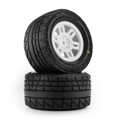 Menace F/R Street Tires MTD 12mm White Split Six (2): ARRMA MINI KRATON by