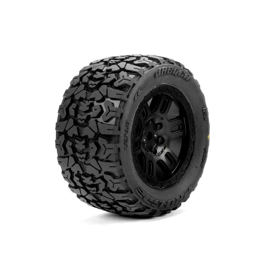 Jaeger F/R MT Tires MTD 12mm Black Split Six (2) for ARRMA Mini KRATON
