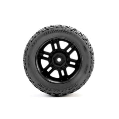 Jaeger F/R MT Tires MTD 12mm Black Split Six (2) for ARRMA Mini KRATON