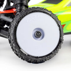 Wedge Front and Prism Rear Carpet Tires Mounted 7mm White (4): Losi Micro-B