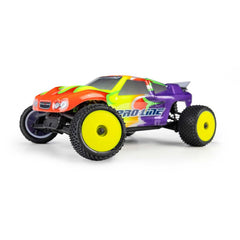 Prism F/R Carpet Tires Mounted 7mm Yellow (4): Losi Micro-T by Proline
