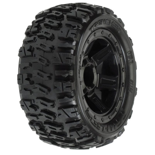 1/16 Trencher M2 Fr/Rr 2.2" Tires Mounted 12mm Blk Desperado (2) by Proline
