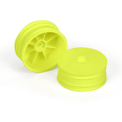 1/10 Velocity 2WD Front 2.2' 12mm Buggy Wheels (2) Yellow TLR 22X, AE, KYO by