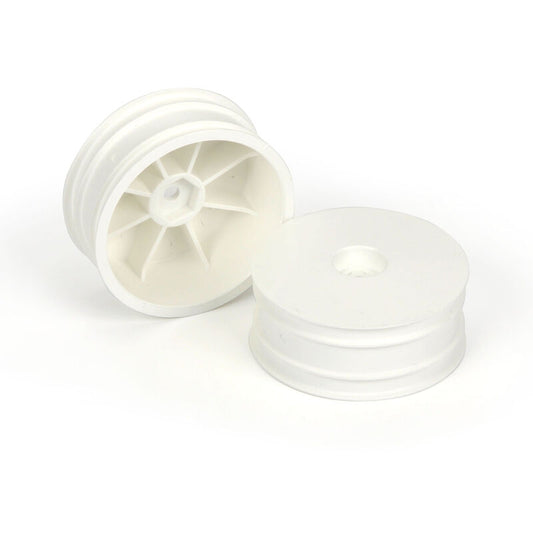 1/10 Velocity 2WD Front 2.2' 12mm Buggy Wheels (2) White TLR 22X, AE, KYO by