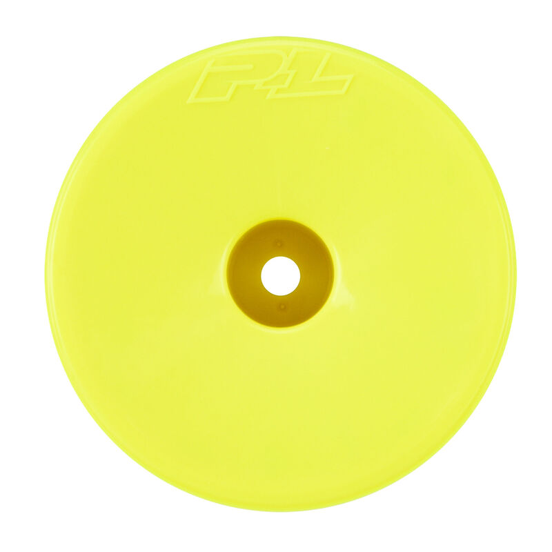 Velocity F/R 2.2" 12mm Stadium Truck Wheels (4) Yellow for TLR 22X-T, AE T6.4,