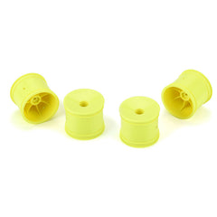 Velocity F/R 2.2" 12mm Stadium Truck Wheels (4) Yellow for TLR 22X-T, AE T6.4,