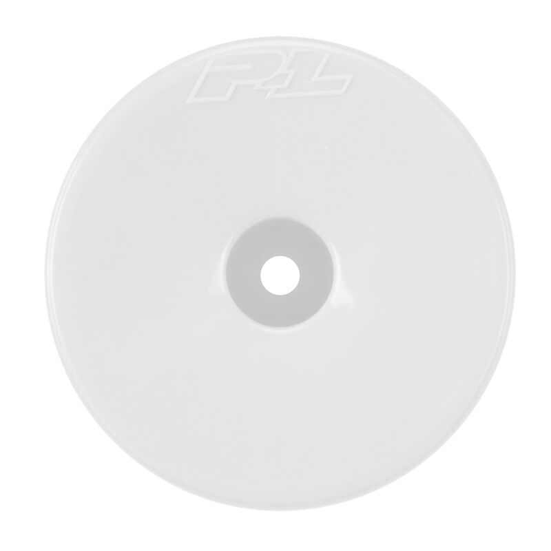 Velocity F/R 2.2" 12mm Stadium Truck Wheels (4) White for TLR 22X-T, AE T6.4,