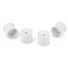 Velocity F/R 2.2" 12mm Stadium Truck Wheels (4) White for TLR 22X-T, AE T6.4,