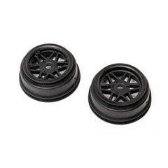Sherriff Dirt Oval Front Wheel Black 1.7/2.2 (2): Losi Sprint by Proline