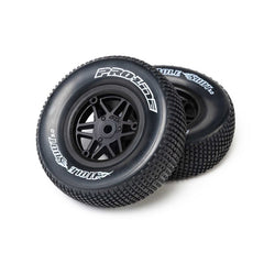 Sherriff Dirt Oval Front Wheel Black 1.7/2.2 (2): Losi Sprint by Proline