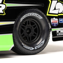 Sherriff Dirt Oval Rear Wheel Black (2): 1.7/2.2 Losi Sprint and DLM by Proline