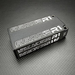 R1 WURKS 6600mah 120c 7.6v 2S HV Shorty LiPo Battery, Silicon Graphene, 220g