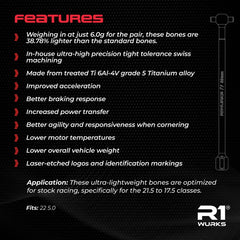 R1WURKS (22 Series) Ultra-lightweight Titanium HD CVA Bones 22X, X69mm 38.78%