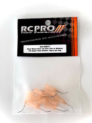 Bent Stainless Glue Tip Suit Thin to Medium CA Super Glue Bottles Peach 10pcs