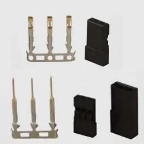 Female 10pcs and Male 10pcs 3P JR Servo Plug Connector Set, DIY Servo Leads by