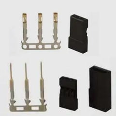 Female 10pcs and Male 10pcs 3P JR Servo Plug Connector Set, DIY Servo Leads by