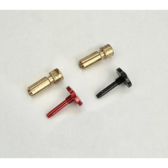 5mm Adjustable Heatsink Bullet Plug Black/Red Pair 2pcs (1 Pair) by RCPPRO