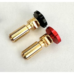 5mm Adjustable Heatsink Bullet Plug Black/Red Pair 2pcs (1 Pair) by RCPPRO