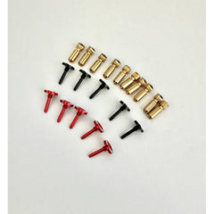 5mm Adjustable Heatsink Bullet Plug Black/Red Pair 10pcs (5 Pair) by RCPRO