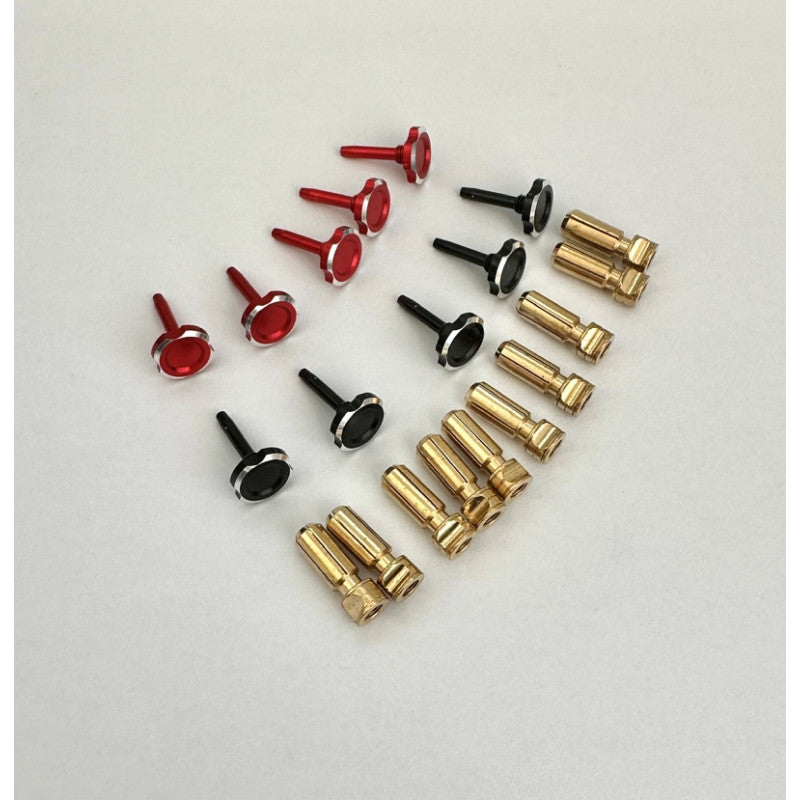5mm Adjustable Heatsink Bullet Plug Black/Red Pair 10pcs (5 Pair) by RCPRO