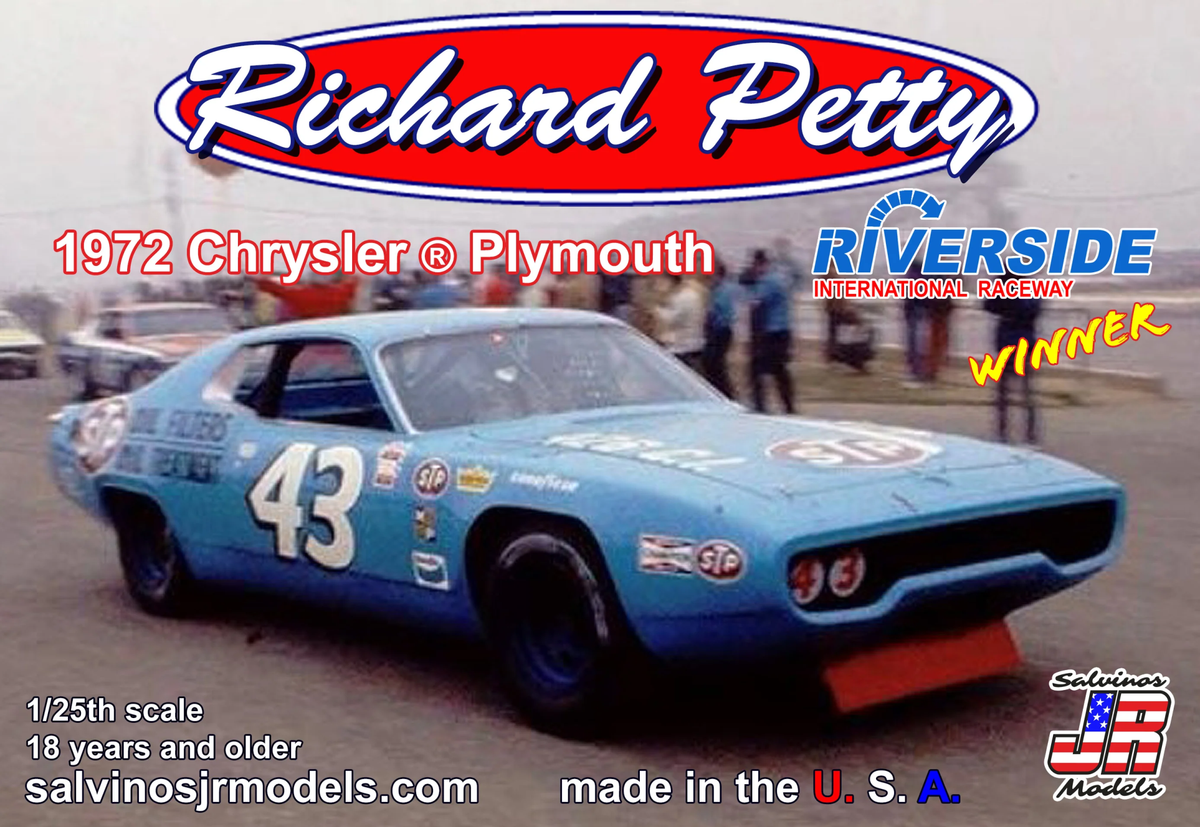 Salvinos JR 1/25 '72 Plymouth Petty #43 Ri