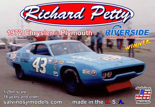 Salvinos JR 1/25 '72 Plymouth Petty #43 Ri