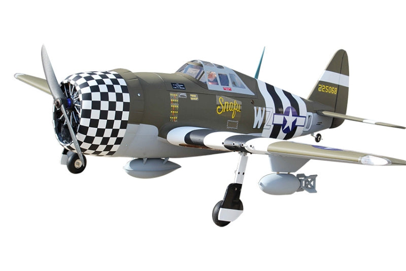 P-47G Thunderbolt Snafu 63" wingspan - 20cc, PU rubber wheels, Matte (included